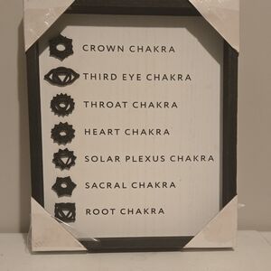 Chakra Symbol Wall Art in Black and White